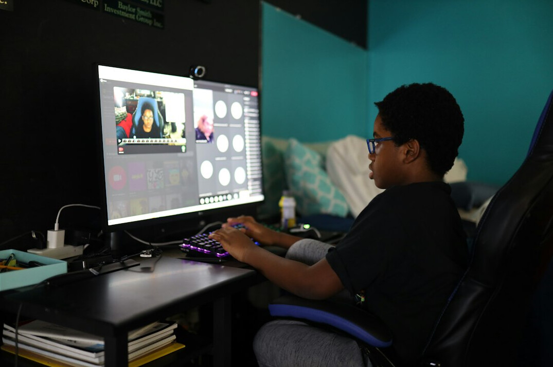 student learning programming