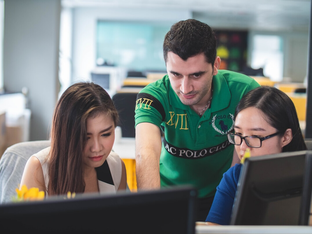 diverse group coding together